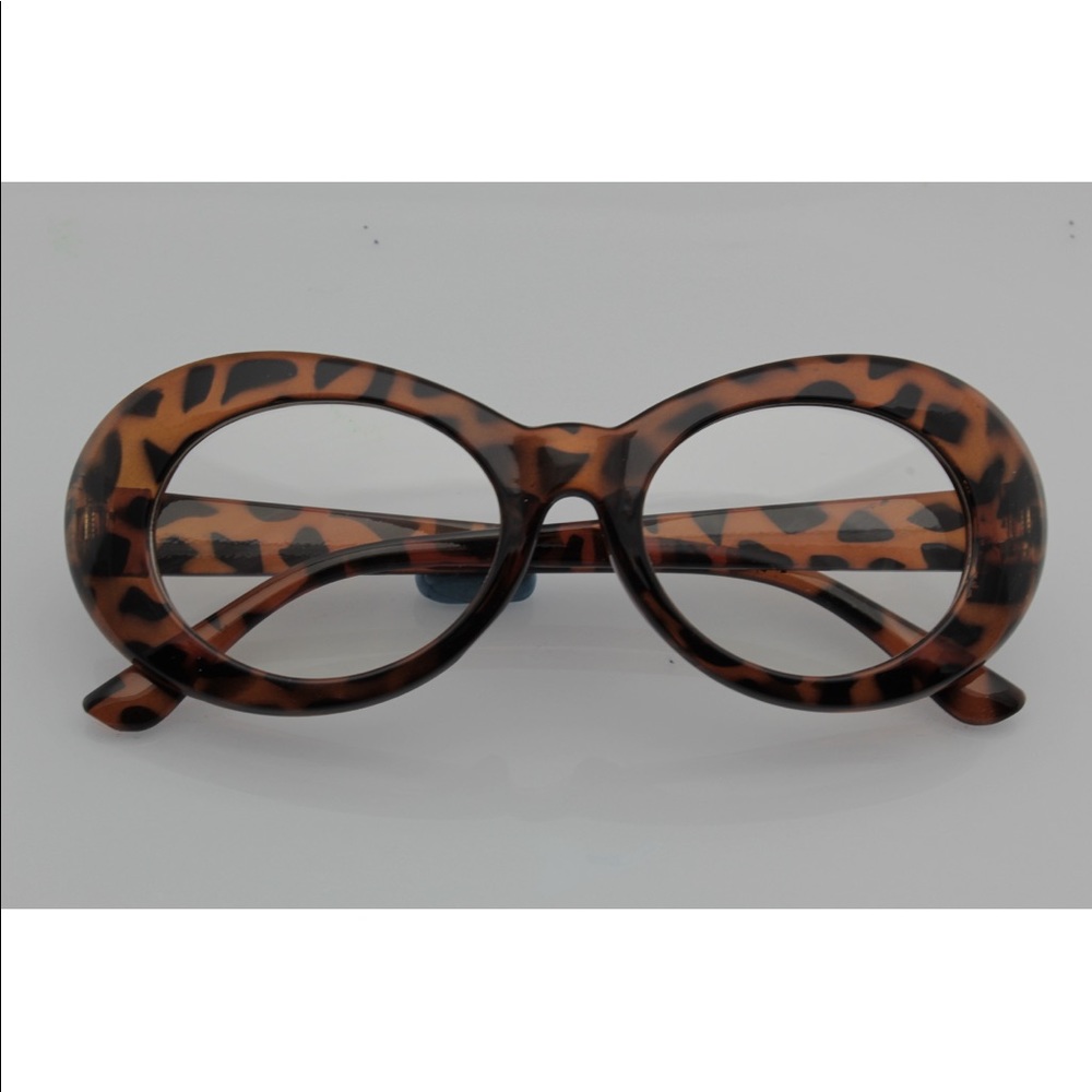 Retro Oval Sunglasses Tapered Arms round lenses - Picture 2 of 6